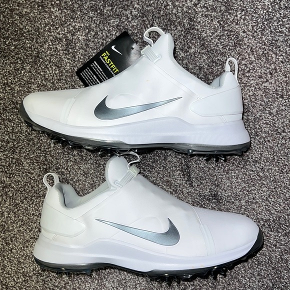 Nike Shoes Rare Nike Tour Premiere White Metallic Mens Golf Shoes